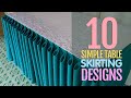 10 Simple Table Skirting Styles for Beginners | Basic Table Skirting Part 1