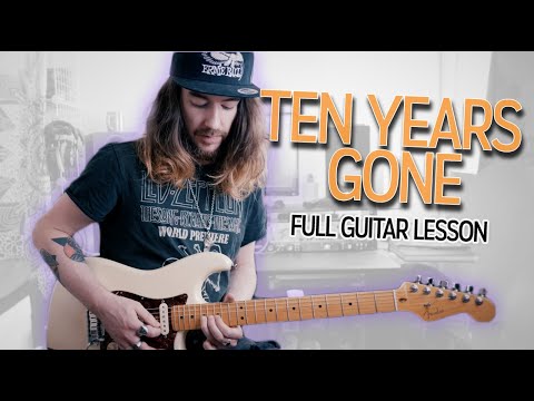 How To Play "Ten Years Gone" by Led Zeppelin (Full Electric Guitar Lesson)