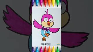 coloring harry with markers | pororo the little pinguin #coloringpages #art #pororo