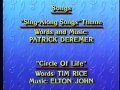 Closing To Disney Sing Alongs Songs Circle Of Life Regular Closing Theme