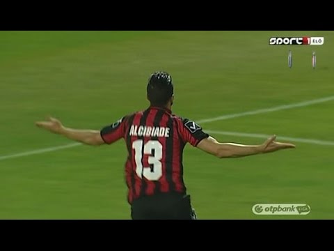 Raffaele Alcibiade gólja a Budapest Honvéd - Puskás Akadémia FC mérkőzésen