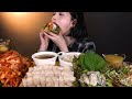 ENG SUB Pork Bossam Napa Wraps With Oysters Kimchi Mukbang ASMR Korean Eating Show
