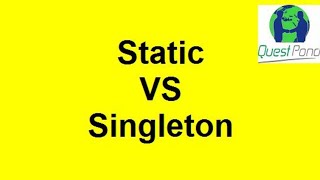 Static class vs Singleton in C# | C# Interview Questions &amp; Answers | Static &amp; Singleton in CSharp