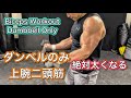 上腕二頭筋をダンベルのみで鍛える方法[Biceps Workout Dumbbell]