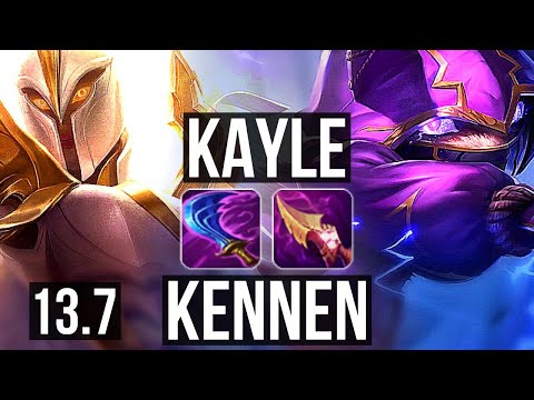 KAYLE vs KENNEN (TOP) | 3.2M mastery, 5/1/9, 900+ games | KR Master | 13.7