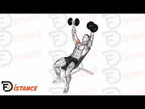 Développé couché incliné avec haltères - Exercice Développé couché incliné avec haltères en vidéo