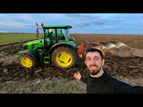 LA ARAT CU JOHN DEERE 5100M ȘI KUHN MASTER 102