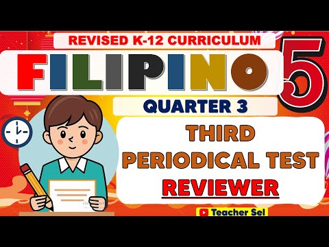 Grade 5 Filipino 5 Third Periodical Test Reviewer (Quarter 3) Revised K-12 #reviewer #Grade5