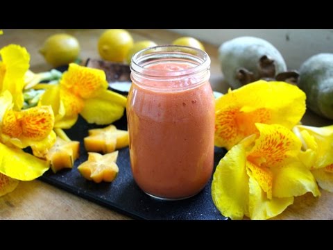 Homemade Tropical Hot Sauce - Easy 1 Minute Recipe