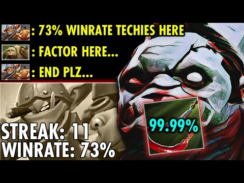 FACTOR PUDGE  vs 73% Winrate Pro Techies OMG 99.99% HOOKS GOD | Genius Pudge