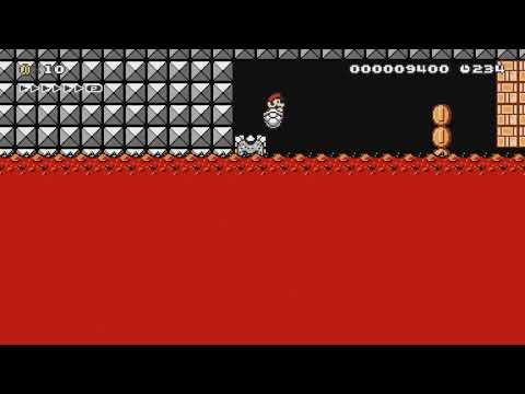 Mario Maker 2 Level - LAVA TIDE RIDE