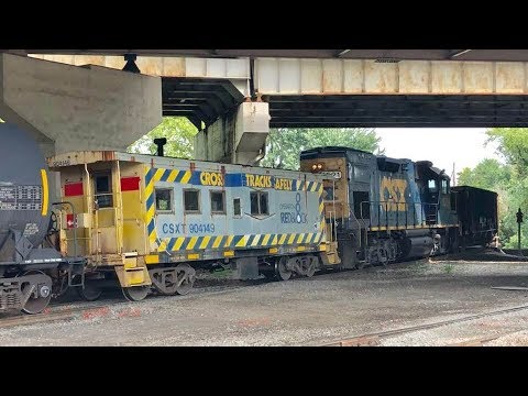 Female Engineer, Caboose Leading Local On Industrial Spur!