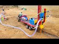 Diy Tractor Mini Borewell Drilling Machine Hydraulic Powered Water Pump Science Project