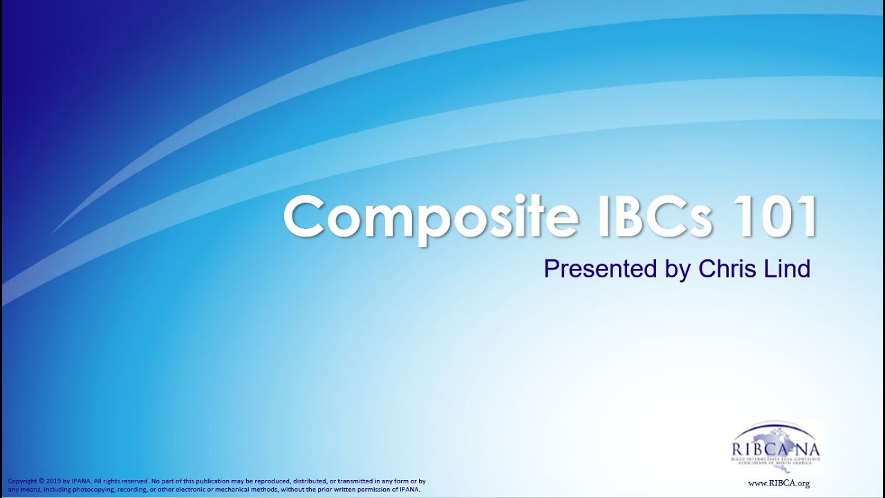 RIBCA Webinar: Composite IBCs 101