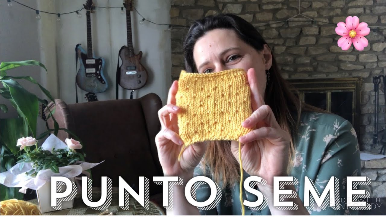 PUNTO SEME ai ferri 🧶🥢🌸  Molto semplice e raffinato. Tutorial maglia con Sofia Vettori