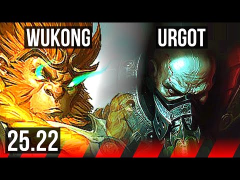 WUKONG vs URGOT (TOP) | EUNE Grandmaster | 25.22