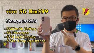Phone 5G Bajet Rm600 dpt Battery 5500mah Ram 8GB Memory 256GB Unboxing vivo Y29s 2025 Malaysia