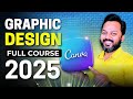 Free Graphic Designing Full Course 2025 Canva Free Course For Beginners