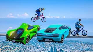 CORRE O TE ATROPELLO EN BICI! JUGADAS LOCAS! - GTA 5 ONLINE