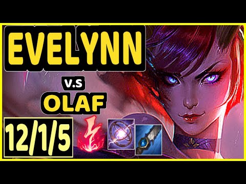 KEIO (EVELYNN) vs OLAF - 12/1/5 KDA JUNGLE GAMEPLAY - BR Ranked GRANDMASTER