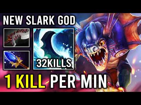 WTF 1Kill Per Min Max Attack Speed 100% Overpower Unstoppable Slark Dota 2