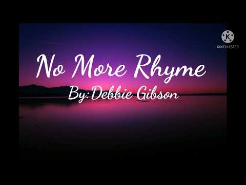 No More Rhyme | Debbie Gibson | lyrics video