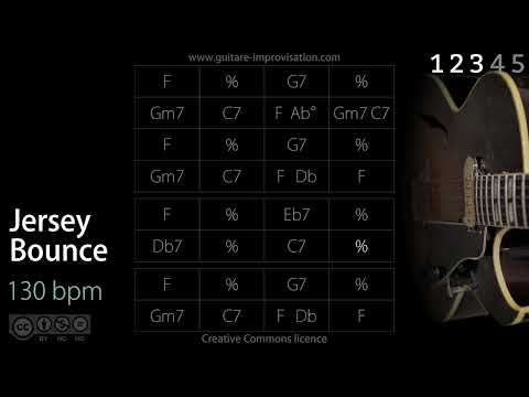 Jersey Bounce (Jazz/Swing feel) 130 bpm : Backing Track