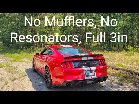 Mustang GT -3in H PIPE + 3in CORSA TRACK (PURE SOUND) (FULL 3in)