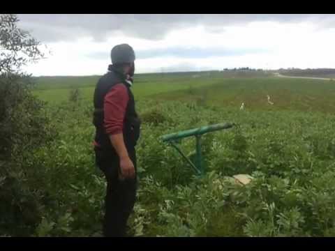 استهداف تجمعات قوات النظام في حاجز الحماميات في ريف حماة بواسطة صاروخ محلي الصنع من قبل كتيبة المعتصم بالله