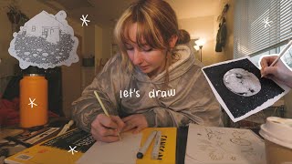 let's draw - illustrating gifts // studio vlog 03