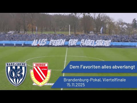 The favorites pushed to their limits | Babelsberg 03 vs. Energie Cottbus | State Cup Quarterfinal...
