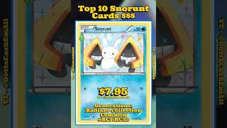 Top 10 Rarest Snorunt Pokémon Cards Ever! ❄️✨ #pokemon #top10 #tcg #pokémon #pokemoncards