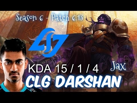 CLG Darshan JAX Top vs YASUO - Patch 6.13 NA Ranked | League of Legends