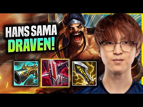 HANS SAMA IS A GOD WITH DRAVEN! - RGE Hans sama Plays Draven ADC vs Miss Fortune!