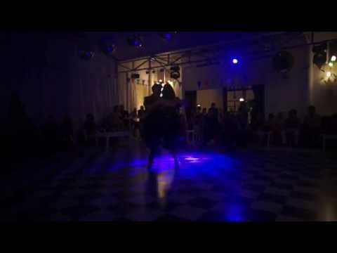  Cecilia Capello  and  Diego Amorin  are  dancing  to  the  tango  "  Recuerdo Malevo  "  by  Ricardo Tanturi