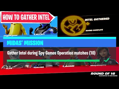 Gather Intel during Spy Games Operation matches - Fortnite Season 2 Chapter 2