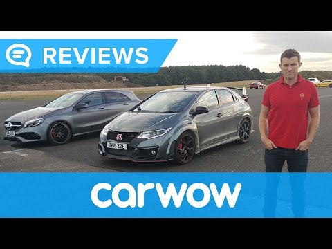 Mercedes A45 AMG vs Honda Civic Type R Drag Race | Mat Watson Reviews