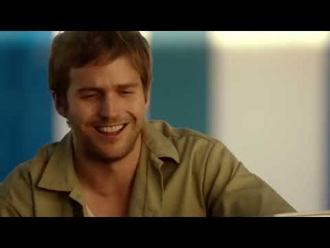 In Your Eyes (2014) trailer still of Rebecca and Dylan framed in separate worlds, hinting at their telepathic bond