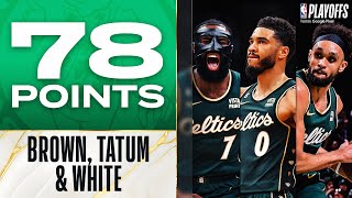 Jaylen Brown - Jayson Tatum - Derrick White - Boston Celtics