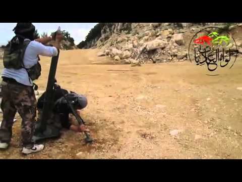 استهداف  قوات النظام بقذائف الهاون من قبل لواء العاديات في تشالما في محافظة اللاذقية