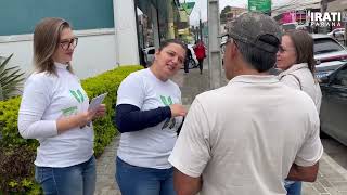 Secretaria de Saúde de Irati promove ação contra o tabagismo