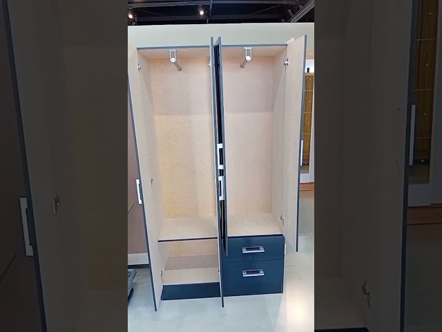 Guarda-Roupa Solteiro Paraná 4 Portas 2 Gavetas Cinamomo/Off White - Panorama Móveis