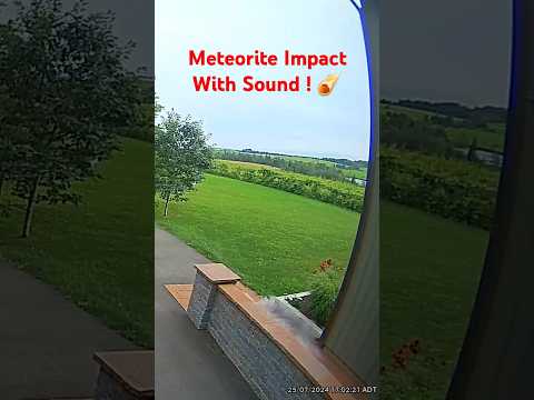 Meteorite Impact Captured With Sound! #shorts #science #space #milkyway