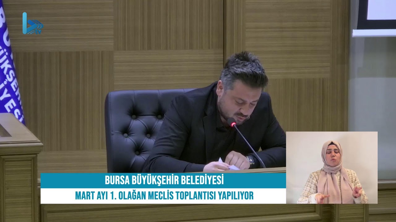 🎥 CANLI | Bursa Büyükşehir Belediyesi Mart Ayı 1. Olağan Meclis Toplantısı