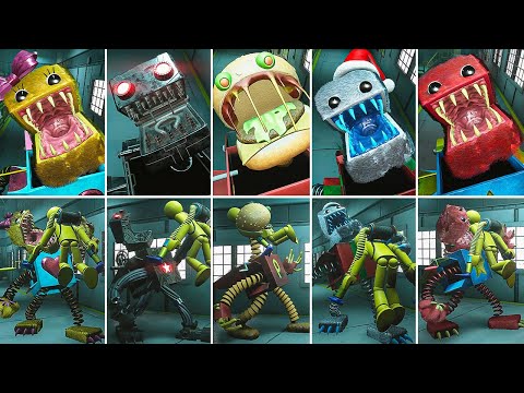 ALL NEW BOXY BOO SKINS JUMPSCARES 1ST vs 3RD person - Project: Playtime