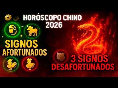 🐍 The 3 LUCKIEST SIGNS of the Chinese Horoscope in 2026 (and the 3 that will suffer)