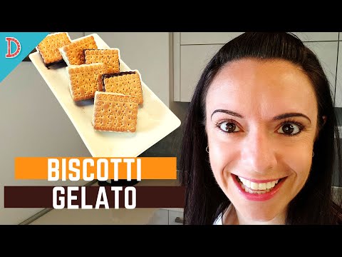 Come fare il Gelato Biscotto senza panna - Senza Gelatiera, Ricetta Vegana - Detto Fatto con Daniela