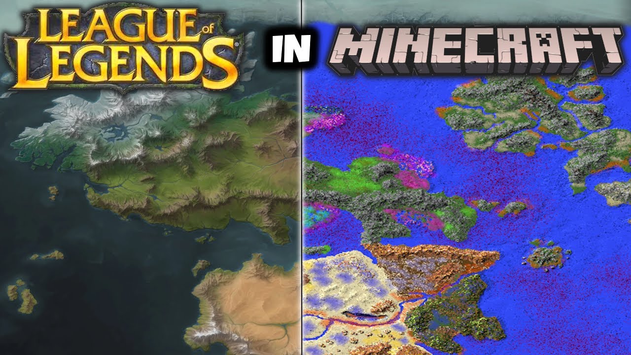 I Created Runeterra in Minecraft (League of Legends Map Minecraft)