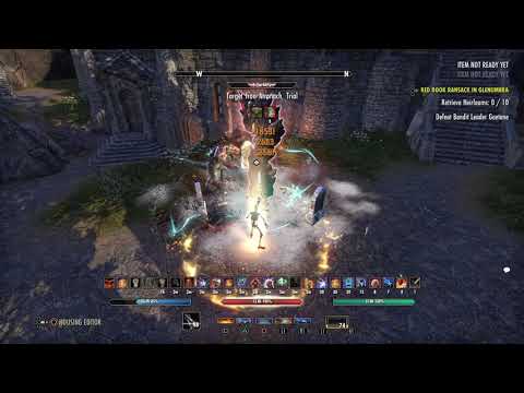 TESO: Magcro no perfected Siroria dps test Greymoor no vamp 85k+ (still laggy)