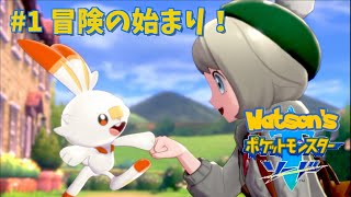 【ポケモン/ソード】#1 冒険の始まり！【わとそん】